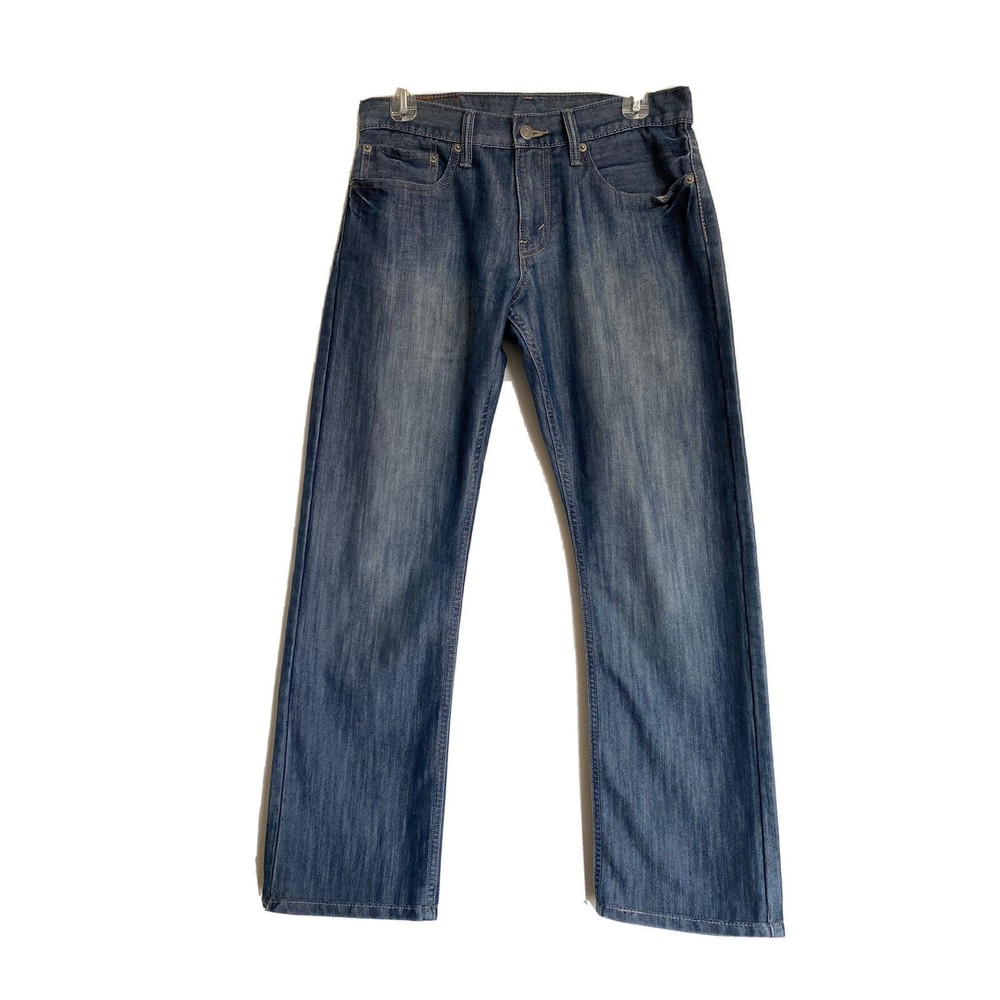 Levi's 514‎ Jeans Straight Leg Men's Size 31X32 Dark Wash Blue Denim